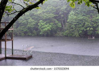 Rainy Lake In Brevard, North Carolina, USA