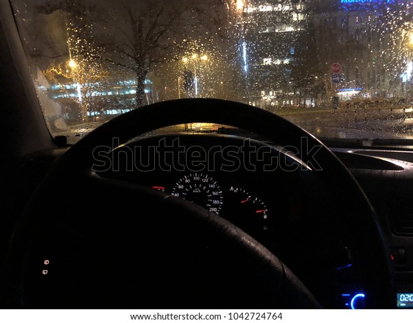 Rainy night\
drive