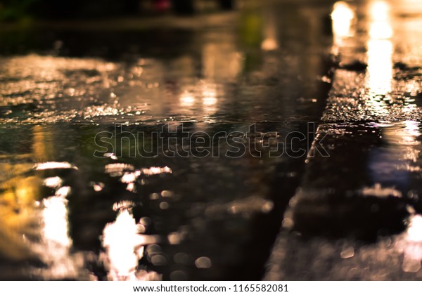 Rainy night on the road\
background