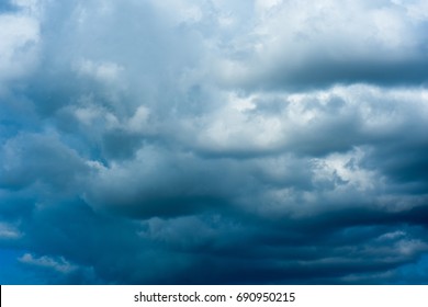 Rainy Sky, Sky With Lots Of Clouds.