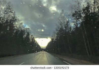 rainy spring day