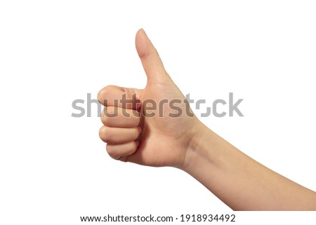 Raise your thumb and hand of the person who means the best