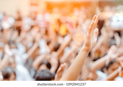 Raising Hands For Participation.