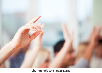 Raising Hands for Participation - Shutterstock ID 532531189
