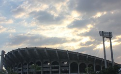 The Rajamangala Stadium Before The Sun Down