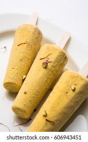 Rajwari Or Rajwadi Sweet Kesar Badam Pista Kulfi Or Ice Cream Candy