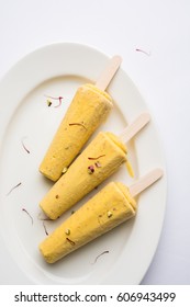 Rajwari Or Rajwadi Sweet Kesar Badam Pista Kulfi Or Ice Cream Candy