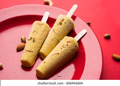 Rajwari Or Rajwadi Sweet Kesar Badam Pista Kulfi Or Ice Cream Candy