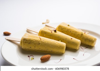 Rajwari Or Rajwadi Sweet Kesar Badam Pista Kulfi Or Ice Cream Candy