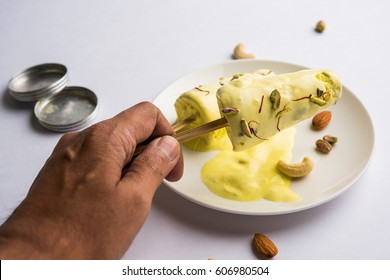 Rajwari Or Rajwadi Sweet Kesar Badam Pista Kulfi Or Ice Cream Candy