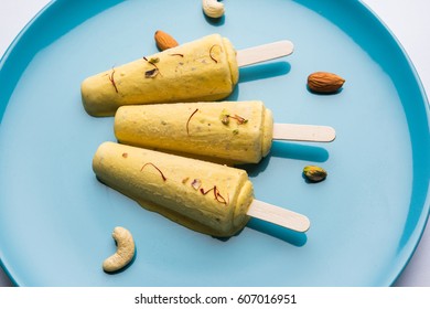 Rajwari Or Rajwadi Sweet Kesar Badam Pista Kulfi Or Ice Cream Candy