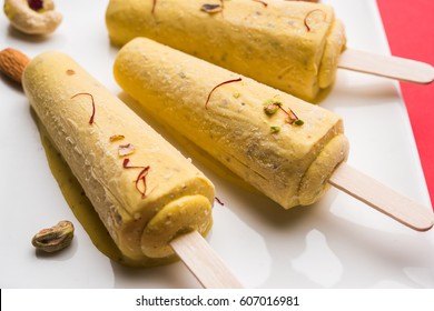 Rajwari Or Rajwadi Sweet Kesar Badam Pista Kulfi Or Ice Cream Candy