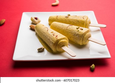 Rajwari Or Rajwadi Sweet Kesar Badam Pista Kulfi Or Ice Cream Candy