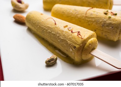 Rajwari Or Rajwadi Sweet Kesar Badam Pista Kulfi Or Ice Cream Candy