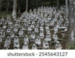 Rakan Stone Statue of Buddhist Arhat at Japanese Shrine Temple – Sacred Zen Sculpture