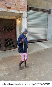 Rakhamines, India - January 10,2020:Outdoor Health Check Up Of An Old Aged Person