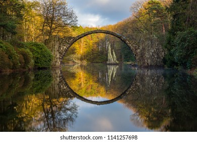 Rakotz Bridge Rakotzbrucke Devils Bridge Kromlau Stock Photo 1141257698 ...