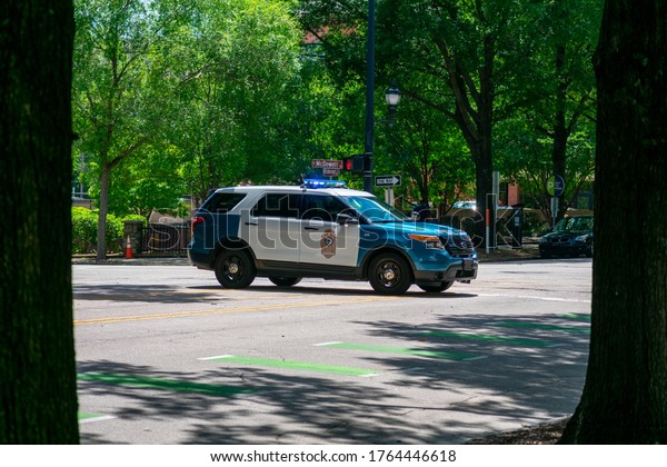 Raleigh, NC / US - June 23, 2020: Raleigh Police\
Department Car