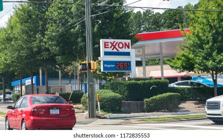 Raleigh Ncunited States 09052018 Exxon Gas Stock Photo (Edit Now ...