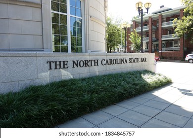 Raleigh, North Carolina - August 2019: North Carolina Bar Association Building Downtown