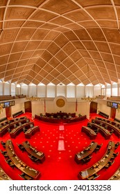 RALEIGH, NORTH CAROLINA - DECEMBER 11: Senate Chamber In The State Legislative Building On December 11, 2014 In Raleigh, North Carolina 