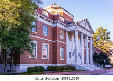 Raleigh, North Carolina USA-12 12 2021: Brooks Hall On The North Carolina State University Campus.