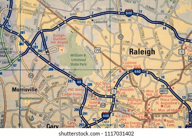 Raleigh On USA Map