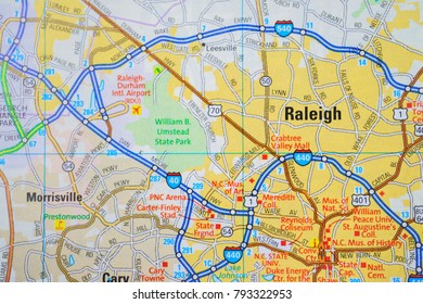 Raleigh On USA Map