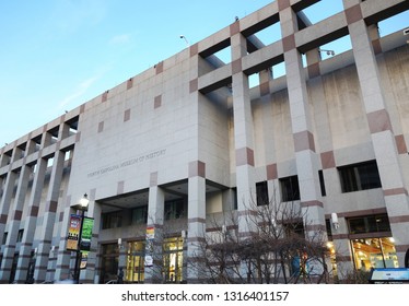 RALEIGH,NC/USA - 02-07-2019: The North Carolina Museum Of History, In Downtown Raleigh.