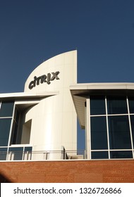 RALEIGH,NC/USA - 2-06-2019: Citrix And Sharefile Office Building In Downtown Raleigh, NC Warehouse District