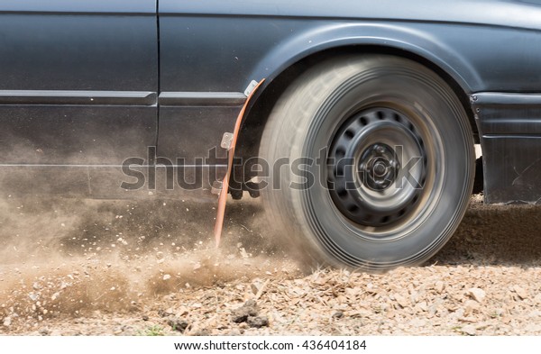 Rally Car speed in dirt
road