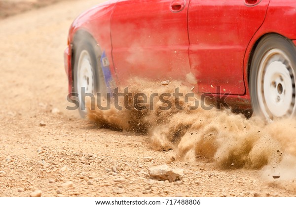 Rally Car speed in dirt
track