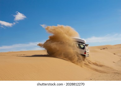 Rally In Golden Sands Of Karakum Desert