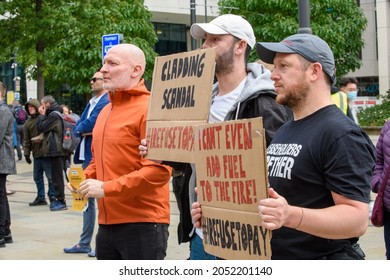 Rally Held On 31021 By The Manchester Cladiators Outside The Conservative Party Conference 2021.