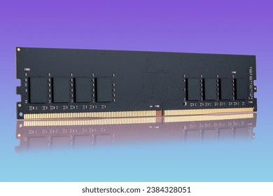 RAM modules to assemble a computer, choosing the right components for a computer, types of RAM isolated on a background