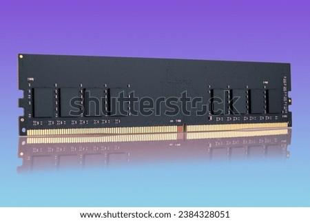 RAM modules to assemble a computer, choosing the right components for a computer, types of RAM isolated on a background
