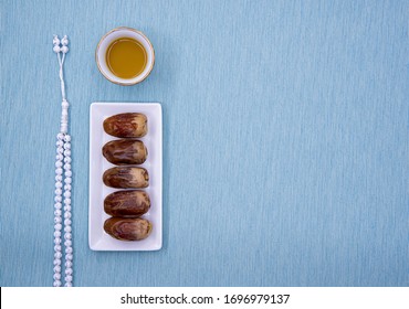 Ramadan Dates With Arabian Coffee And Rosary