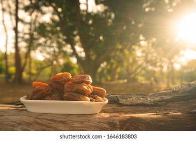 Ramadan food concept: Close up of dates fruit with natural lights - Shutterstock ID 1646183803