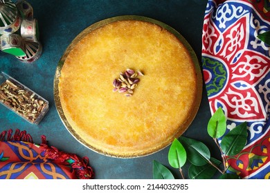 Ramadan Konafa Dessert Vibes On A Table