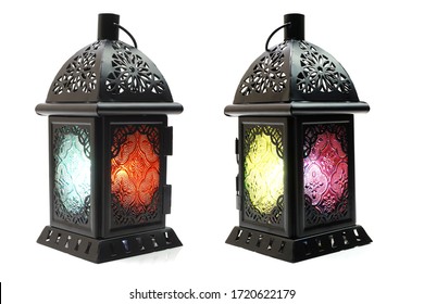 Ramadan Lantern Arabic Decoration Isolated On White Background