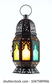 Ramadan lantern isolated. Arabic  decoration lamp on white background. - Shutterstock ID 1047589906