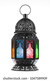 Ramadan lantern isolated. Arabic  decoration lamp on white background. - Shutterstock ID 1047589909