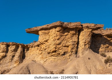 Rambla Las Salinas In The Desert Of Tabernas, Almería Province, Andalusia