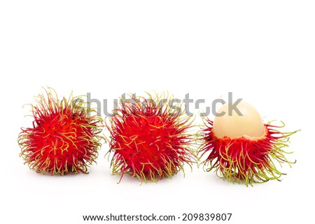 Rambutan fruits