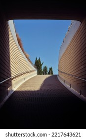 Ramp Up And Down In A Modern Building