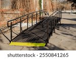 Ramp for people with disabilities near the building