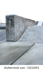 Ramp Transitions At A Concrete Skatepark