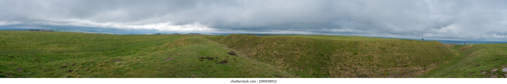 Ramparts Ancient Iron Age Hill Fort Stock Photo 1090598912 