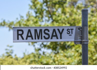 Ramsay Street sign from Neighbours in Melbourne, Australia