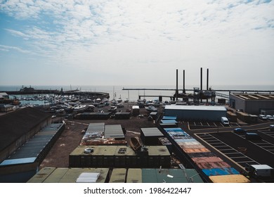 Ramsgate, Kent | UK -  2021.05.29: The View Of Port Of Ramsgate Closed On Bank Holiday Weekend